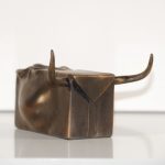 CODE: CL012 | Tétra-Vache Classic Enceinte demi litre bronze