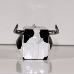 CODE: CL009 | Tétra-Vache Classic Enceinte demi litre noir-blanc