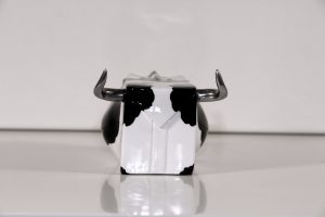 CODE: CL009 | Tétra-Vache Classic Enceinte demi litre noir-blanc